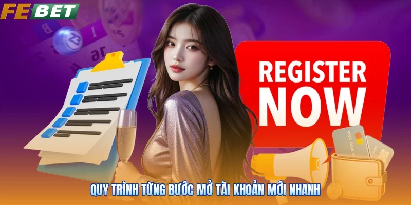 Quy trình từng bước mở tài khoản mới nhanh